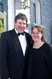 Sean Fleming, organist/ accompanist and his wife Linda Blanchard, director of St. Cecilia.